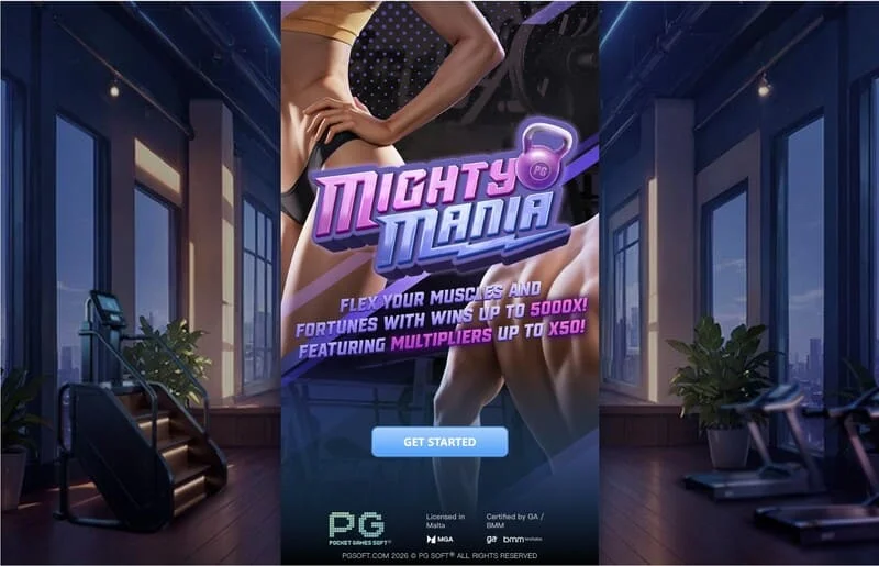 Mighty Mania – Hauptmenü und Einsatzwahlanzeige